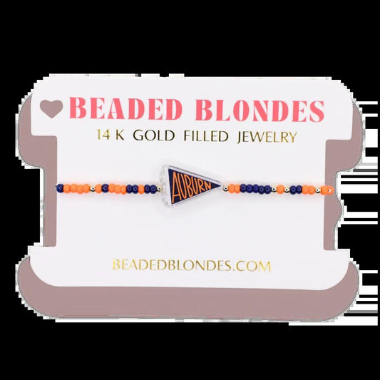 Auburn Flag Sprinkle Bracelet