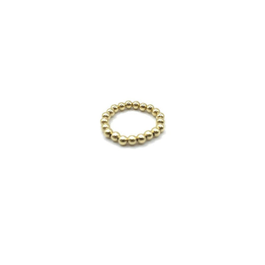 3MM WATER RESISTANT GOLD BALL ROLL ON RING ONE SIZE FITS ALL