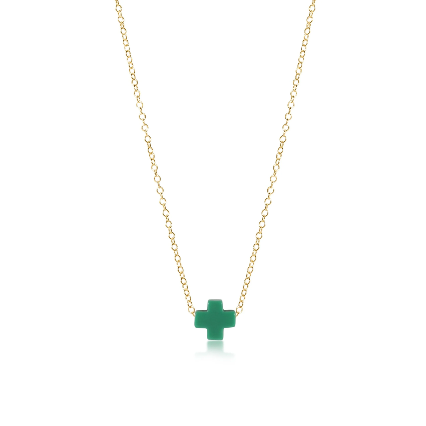 16" Necklace Gold - Signature Cross