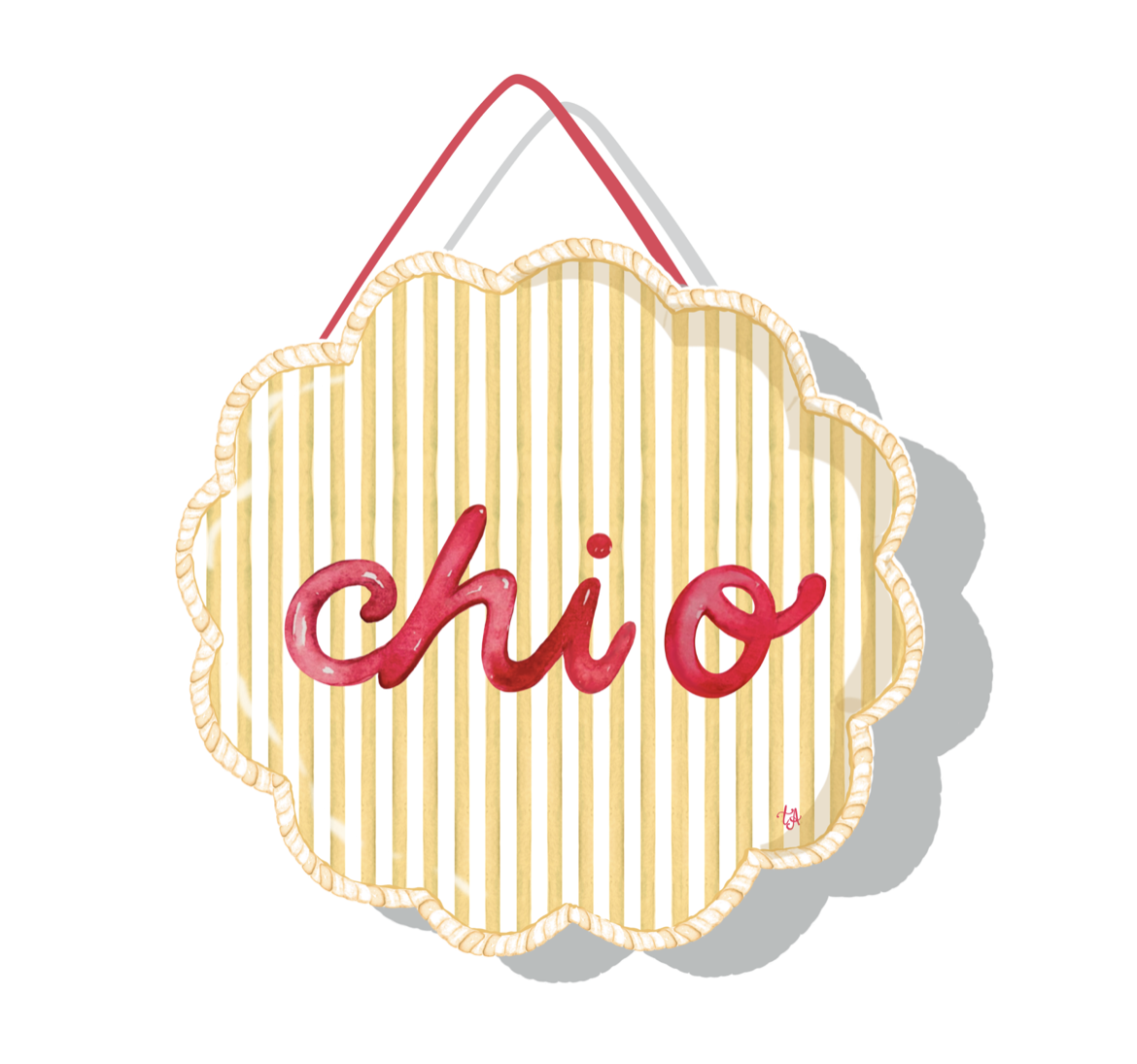 Acrylic Sorority Door Hangers