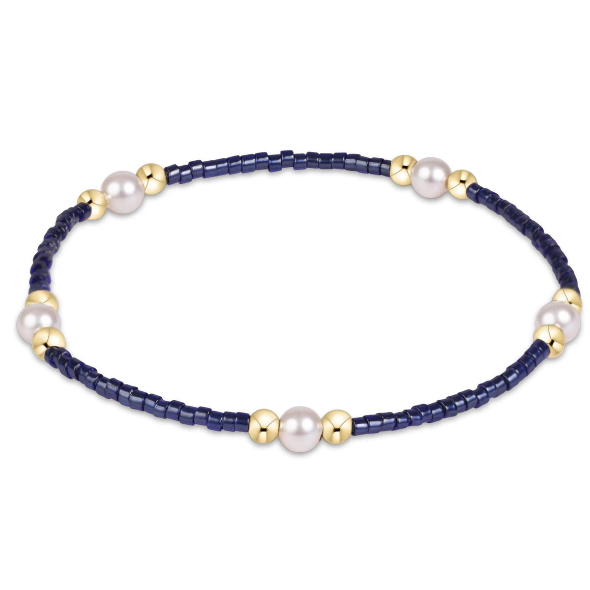 Hope Purpose Pearl Bracelet - Navy