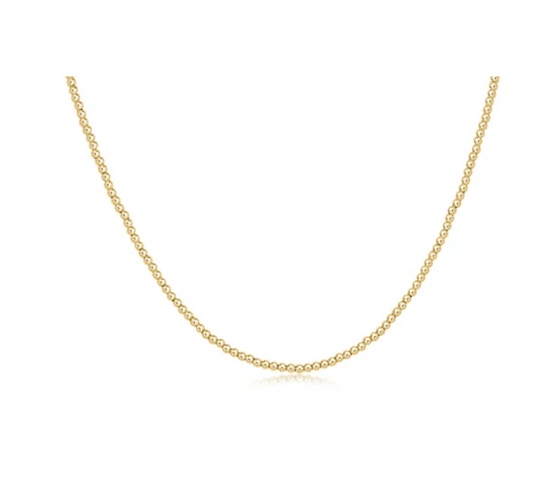 15" Choker Classic Gold 2mm Bead