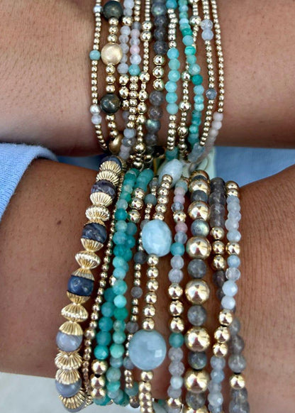 Gold Bliss 2mm Bead Bracelet - Hot Mess