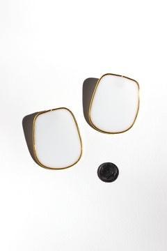 Handmade Light Resin Statement Stud Earrings