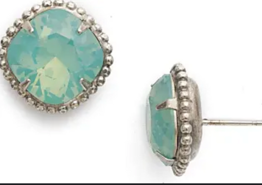 Cushion-Cut Solitaire Stud Earrings