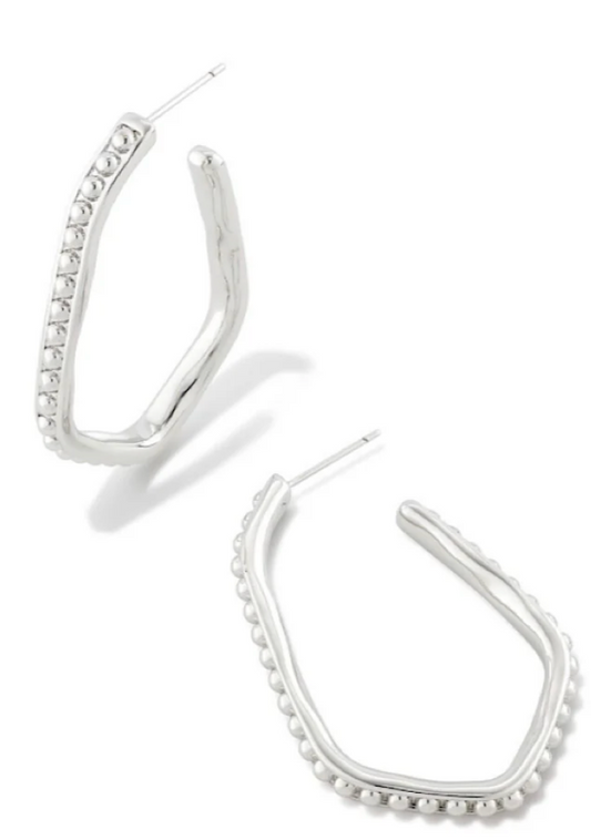 LONNIE BEADED HOOP EARRING