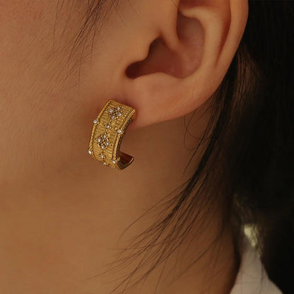 Twilight Hoop Earrings - Gold