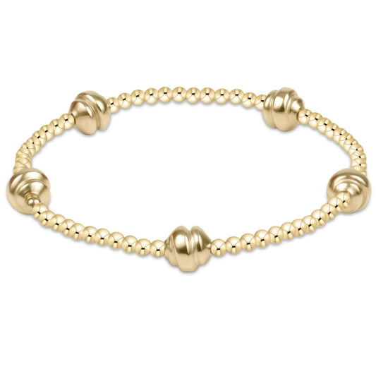 Admire Small Gold 2.5mm Bead Bracelet- Gold
