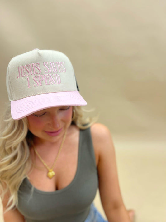 Jesus Saves I Spend Trucker Hat