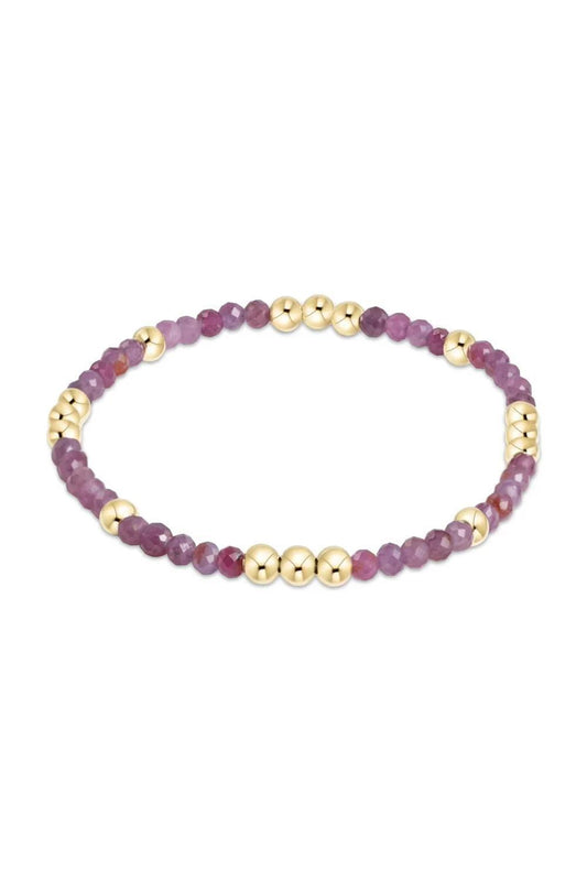 Enewton Worthy 3mm Bead Bracelet- Ruby
