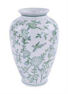 12" H X 7.25" Dia Porcelain Green Ginger Gar