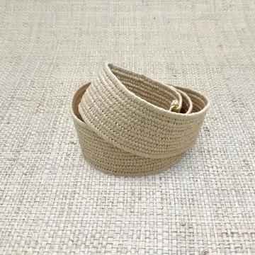 Light Raffia Stretch Belt Band