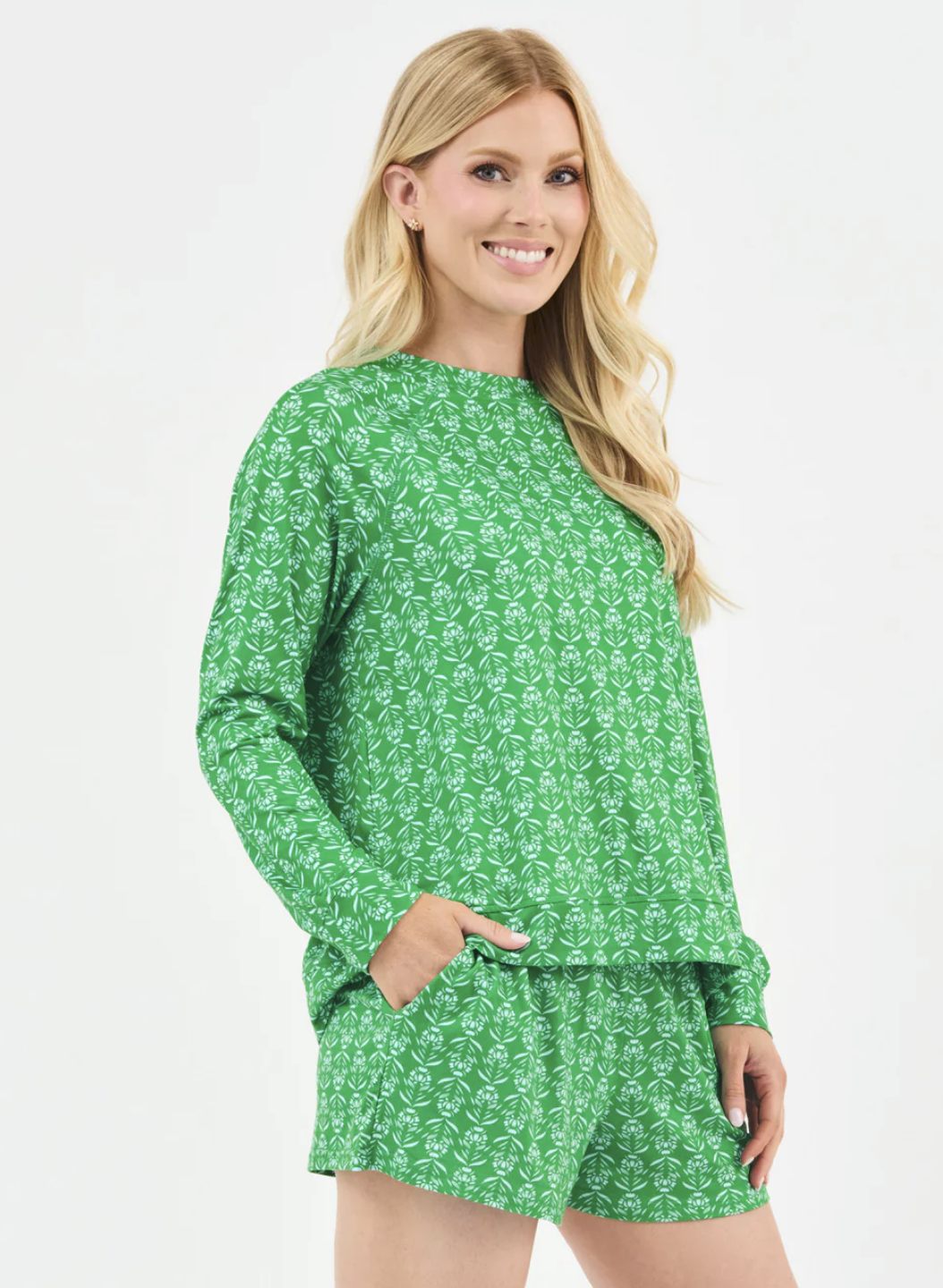 Annie Short Set (Palm Desmask Green)