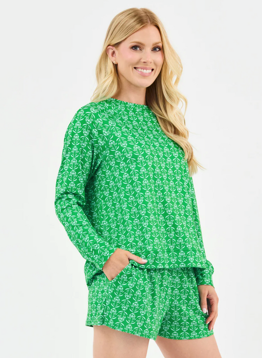 Annie Short Set (Palm Desmask Green)