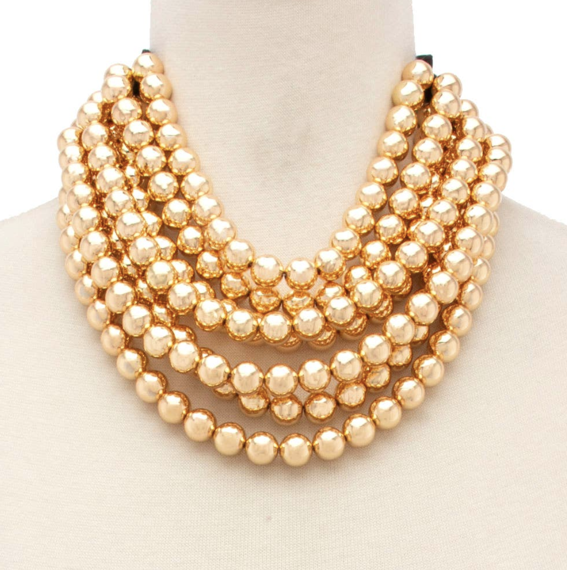 Chunky Beaded Layered Necklace