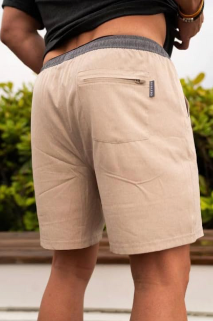 Athletic Short - Heather Khaki - Driftwood Camo Liner 7''