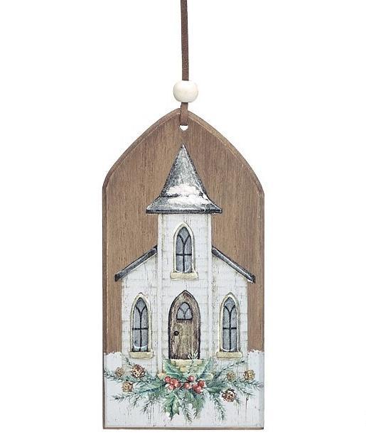 Wooden Church Arch Ornament