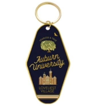 Auburn University Enamel Keychain, Collegiate