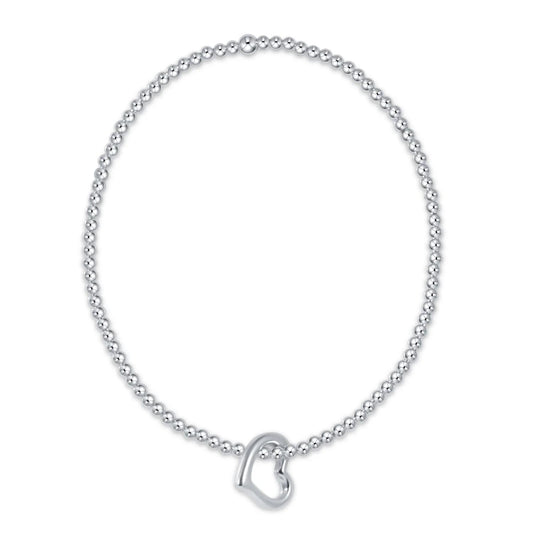 Classic Sterling 2.5mm Love Charm Bracelet