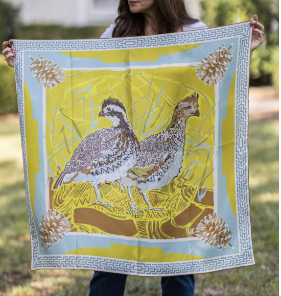 Double Sided Silk Scarf