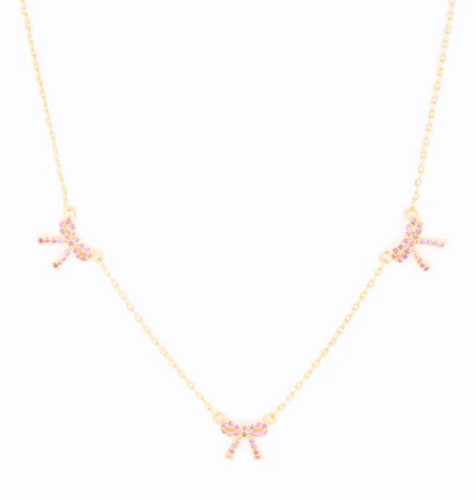 Holiday Bow Necklace