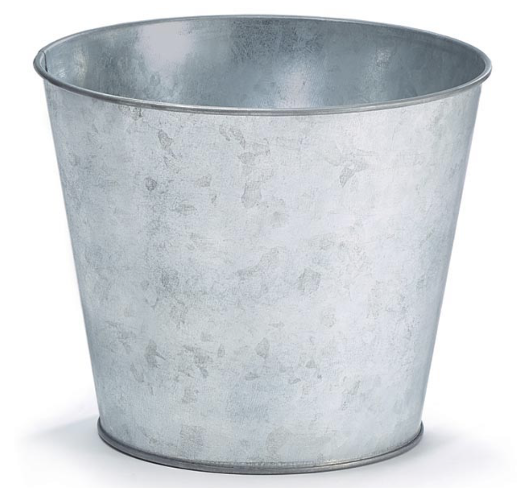 6" GALVANIZED TIN POT COVER