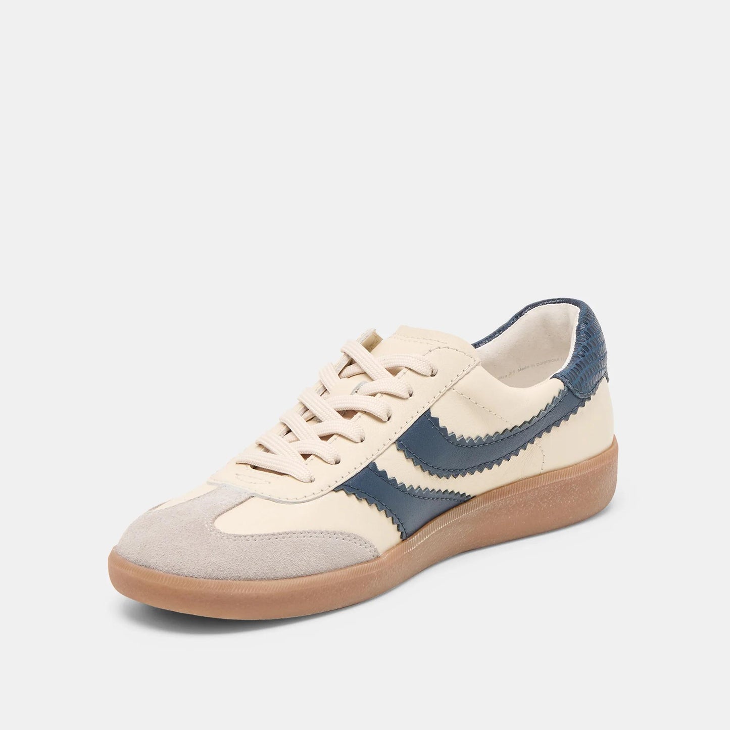 Merit White/Navy Leather Sneaker