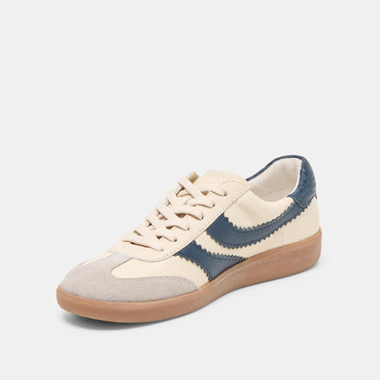 Merit White/Navy Leather Sneaker