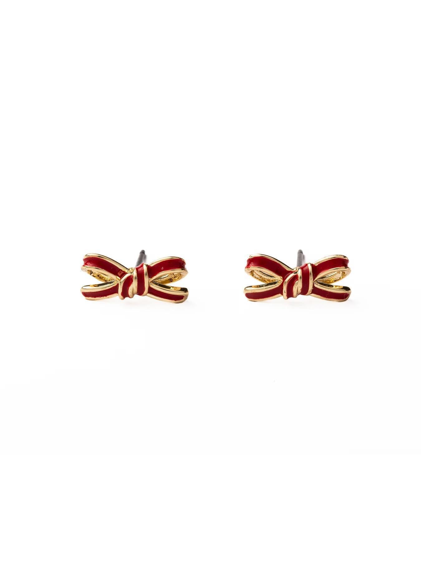 Luxe Bow Stud Earrings