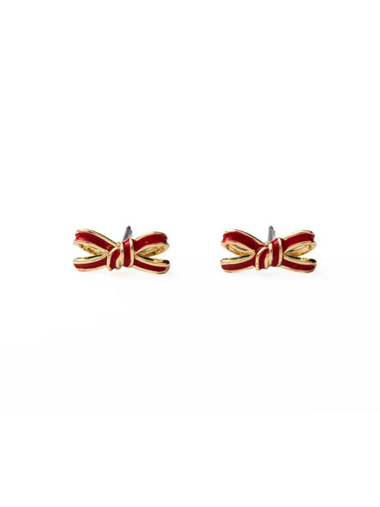 Luxe Bow Stud Earrings