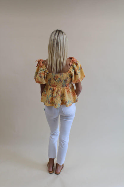 Papaya Waves Top