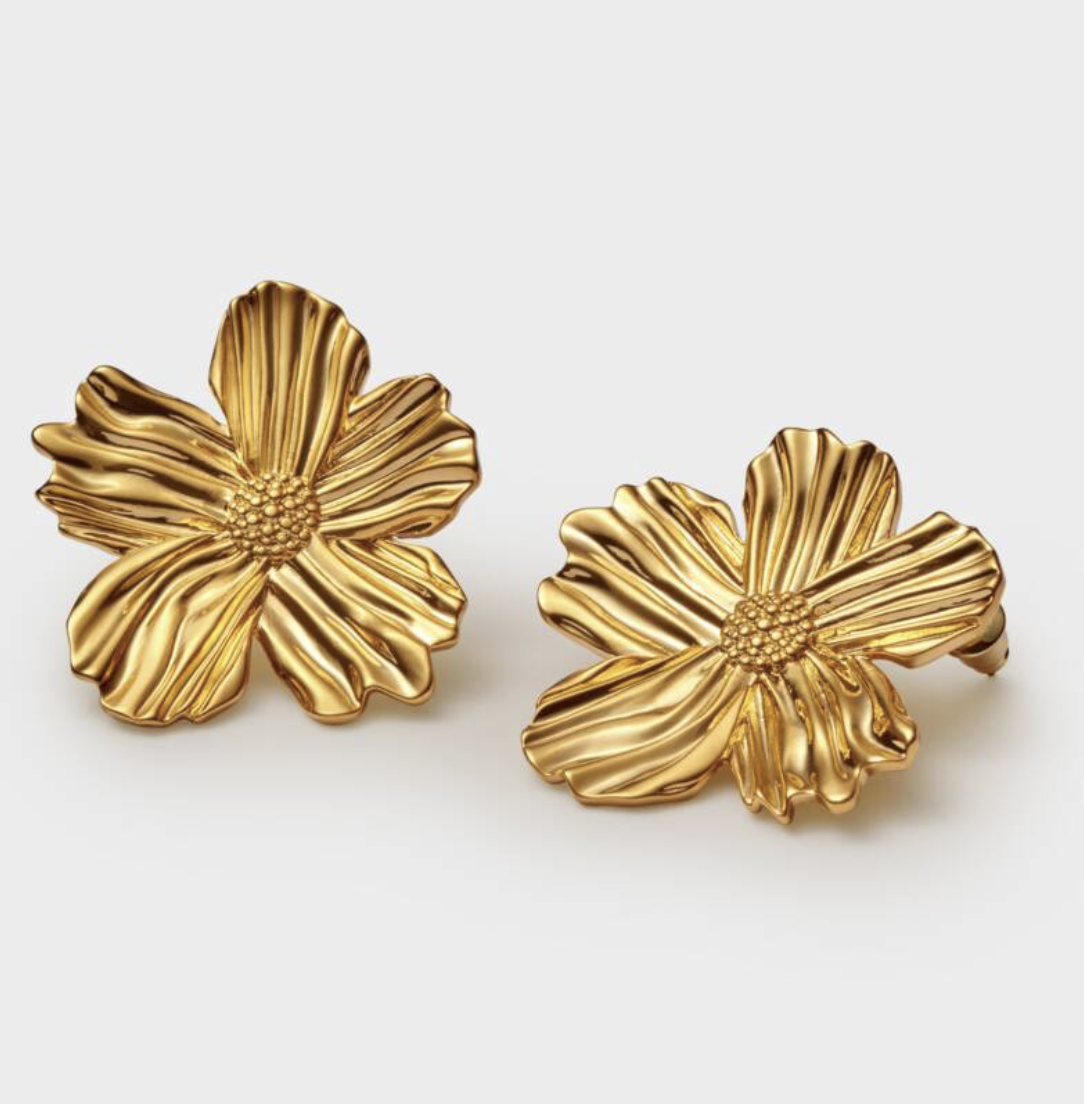 Floramour Oversized Earring (Gold)