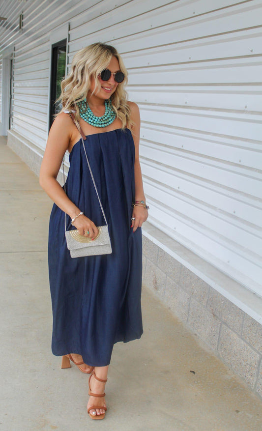 Demi Denim Midi Dress