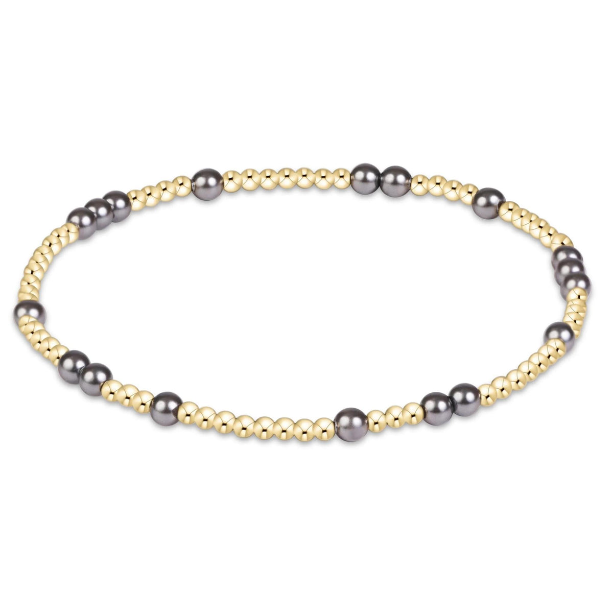 Hope Unwritten Pearl Dark Grey 3mm Bracelet