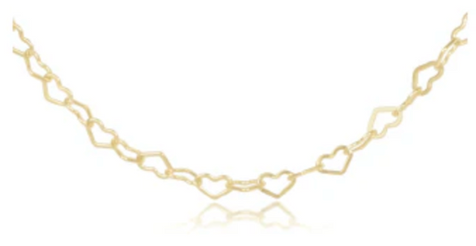 15" Choker Love Chain - Gold