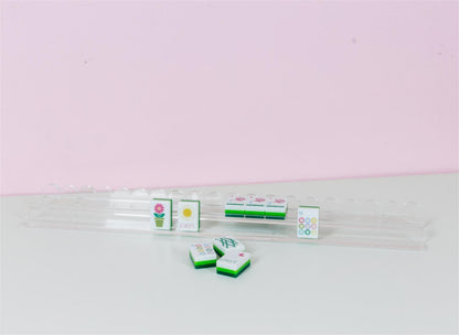 Acrylic Scalloped Mahjong Rack and Pusher (Sold in groups of 4)
