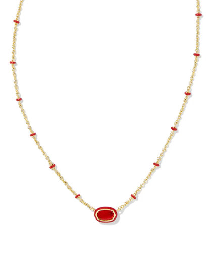 Mini Elisa Enamel Pendant Necklace