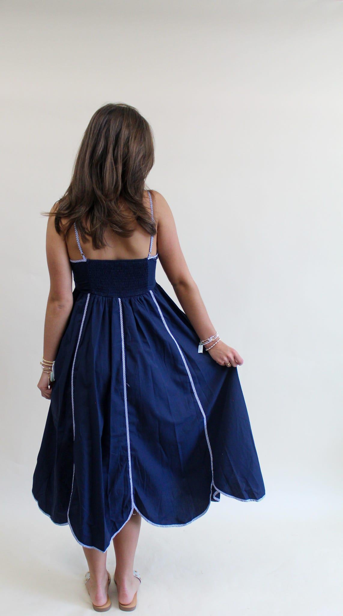 Becky Navy Dress