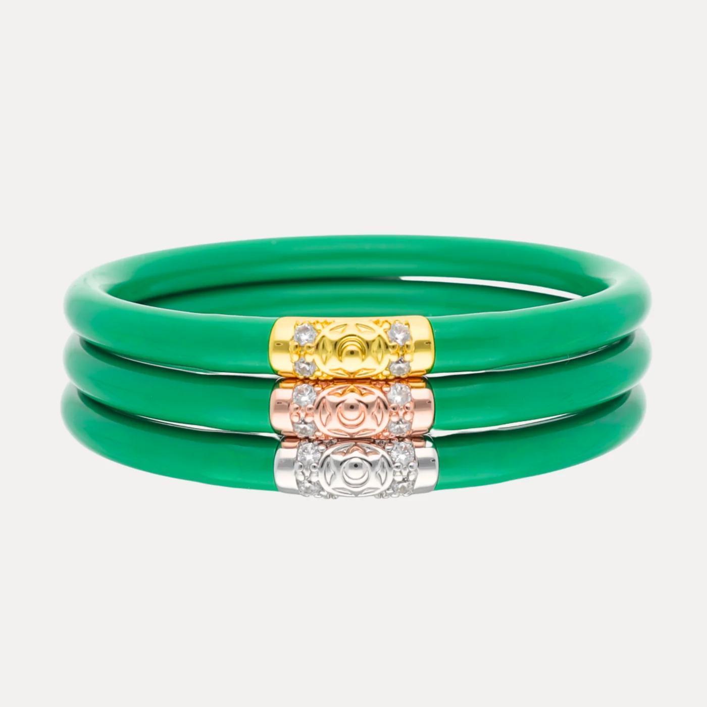 Three Kings All Weather Bangle - Kelly Green