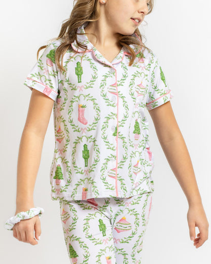 Girls Nutcracker Trellis Pants Pajamas