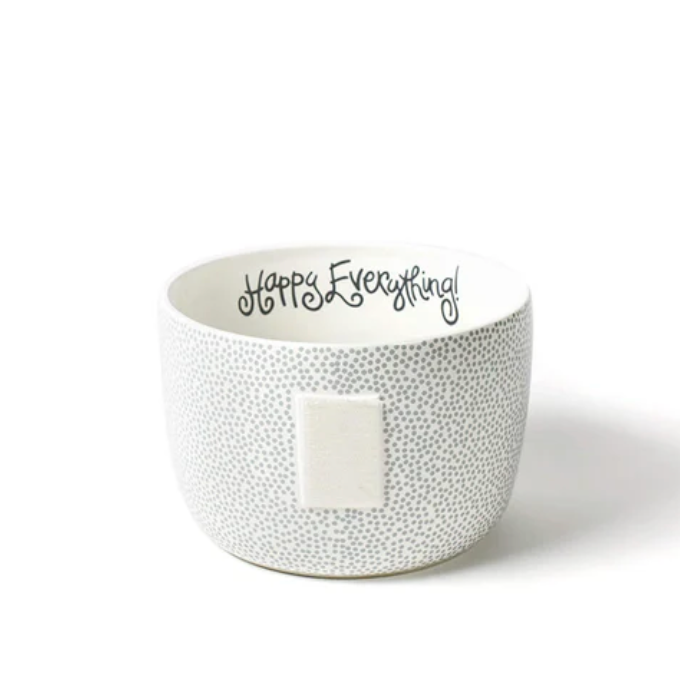 Stone Small Dot Happy Everything Big Bowl