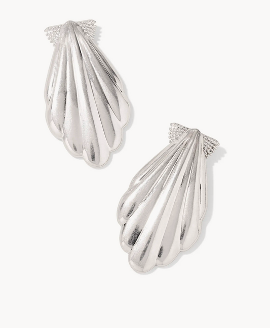 Alexa Metal Statemint Earrings Vintage Silver Metal