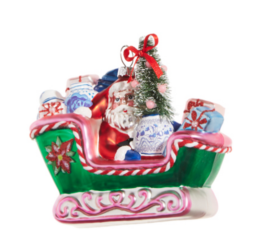 Chinoiserie Sleigh Ride Ornament