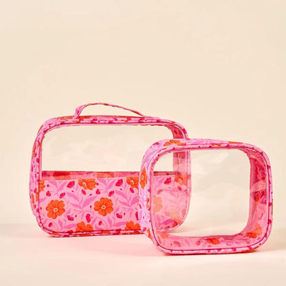 Pair of Clearly Chic Cosmetic Bags