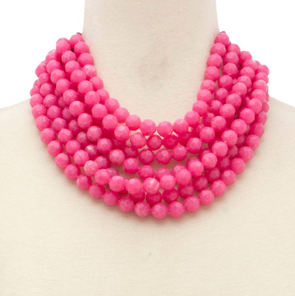 Chunky Beaded Layered Necklace