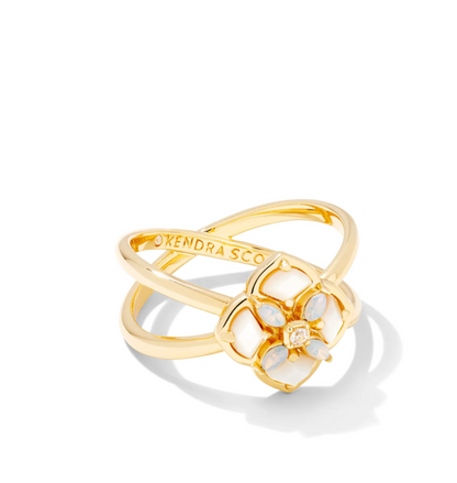 DIRA STONE DOUBLE BAND RING