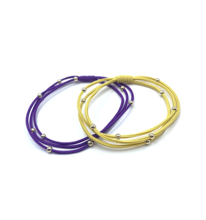 3MM GOLD WATER PONY WATERPROOF BRACELET/HAIR BANDS