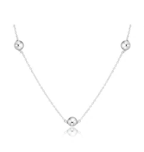 17" Choker Simplicity Chain Sterling - Classic 6mm Sterling