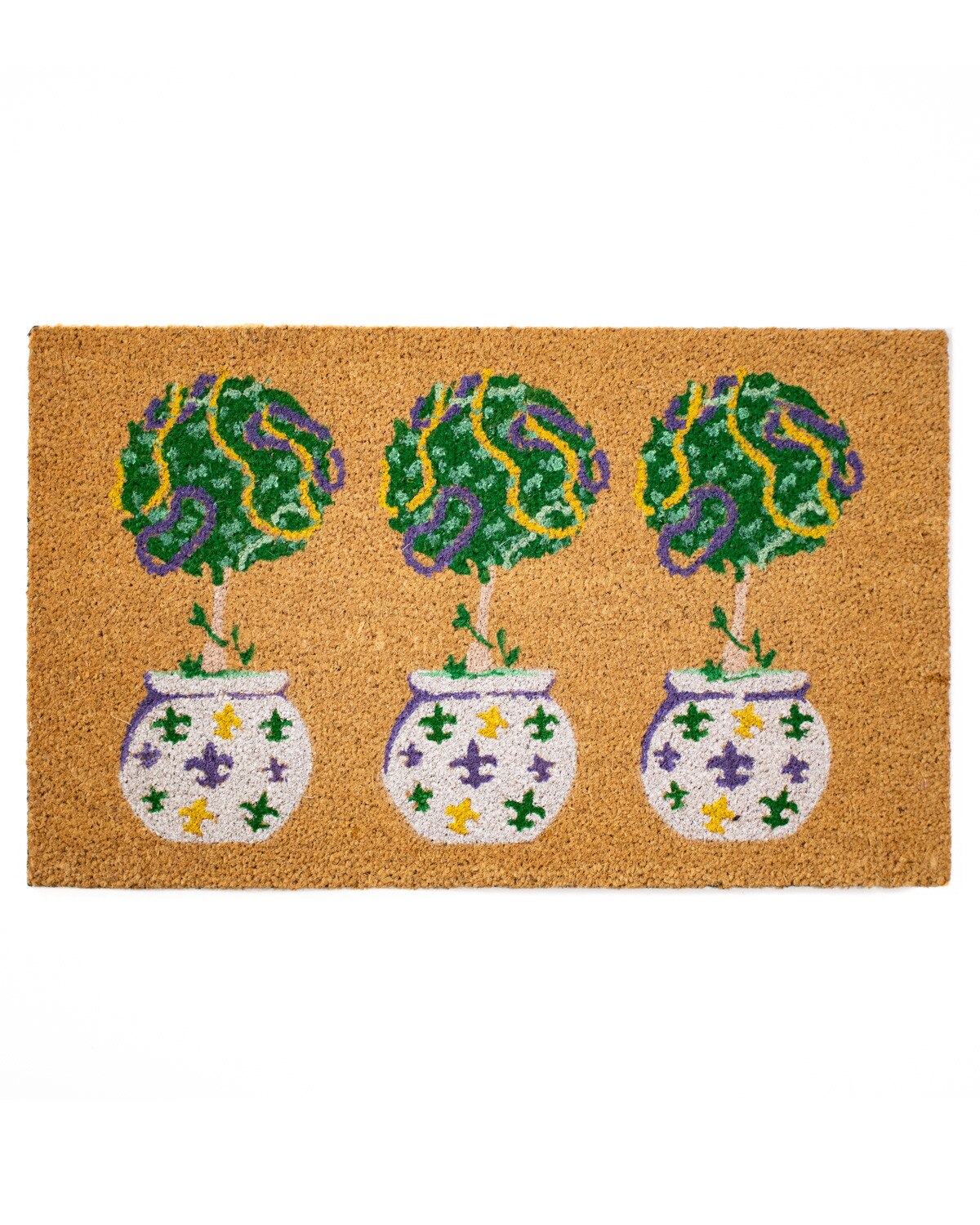 Mardi Topiary Coir Doormat