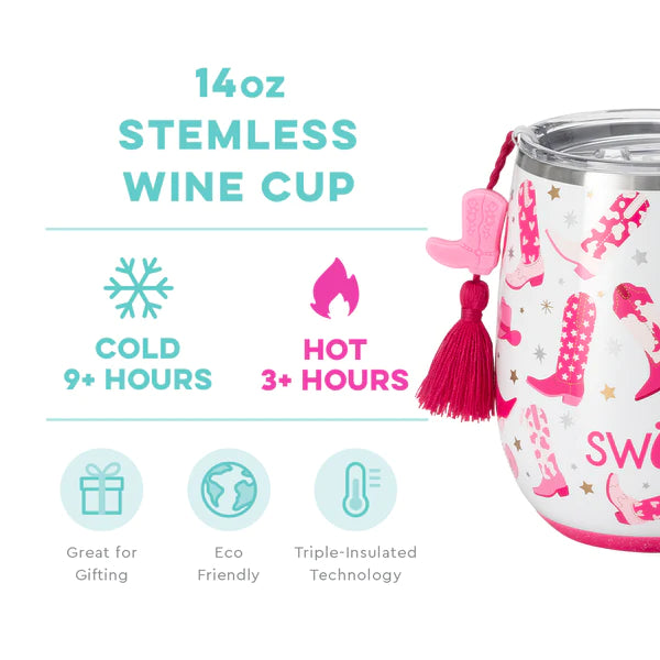 Let's Go Girls Stemless Wine Cup (14oz)